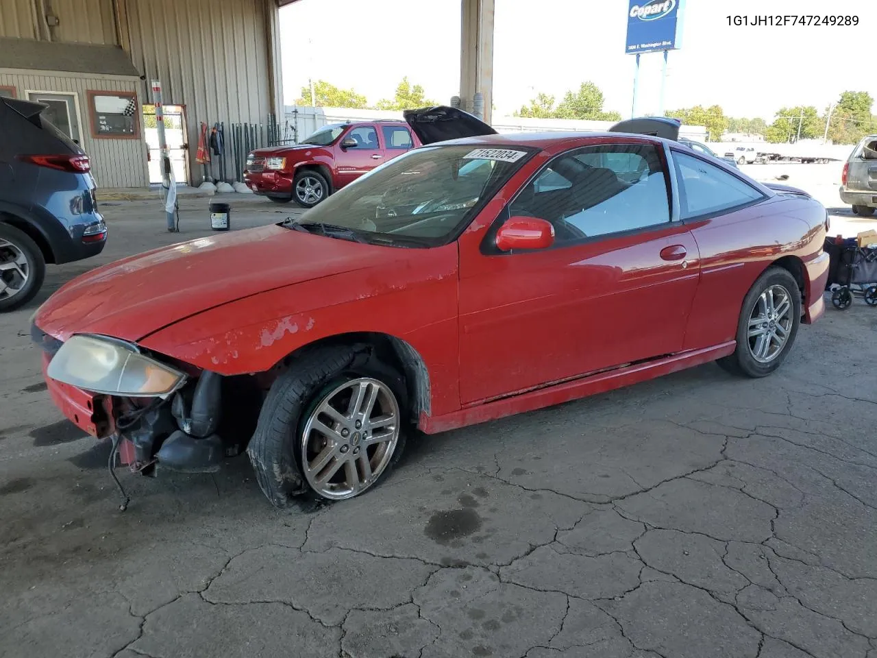 2004 Chevrolet Cavalier Ls Sport VIN: 1G1JH12F747249289 Lot: 71522034