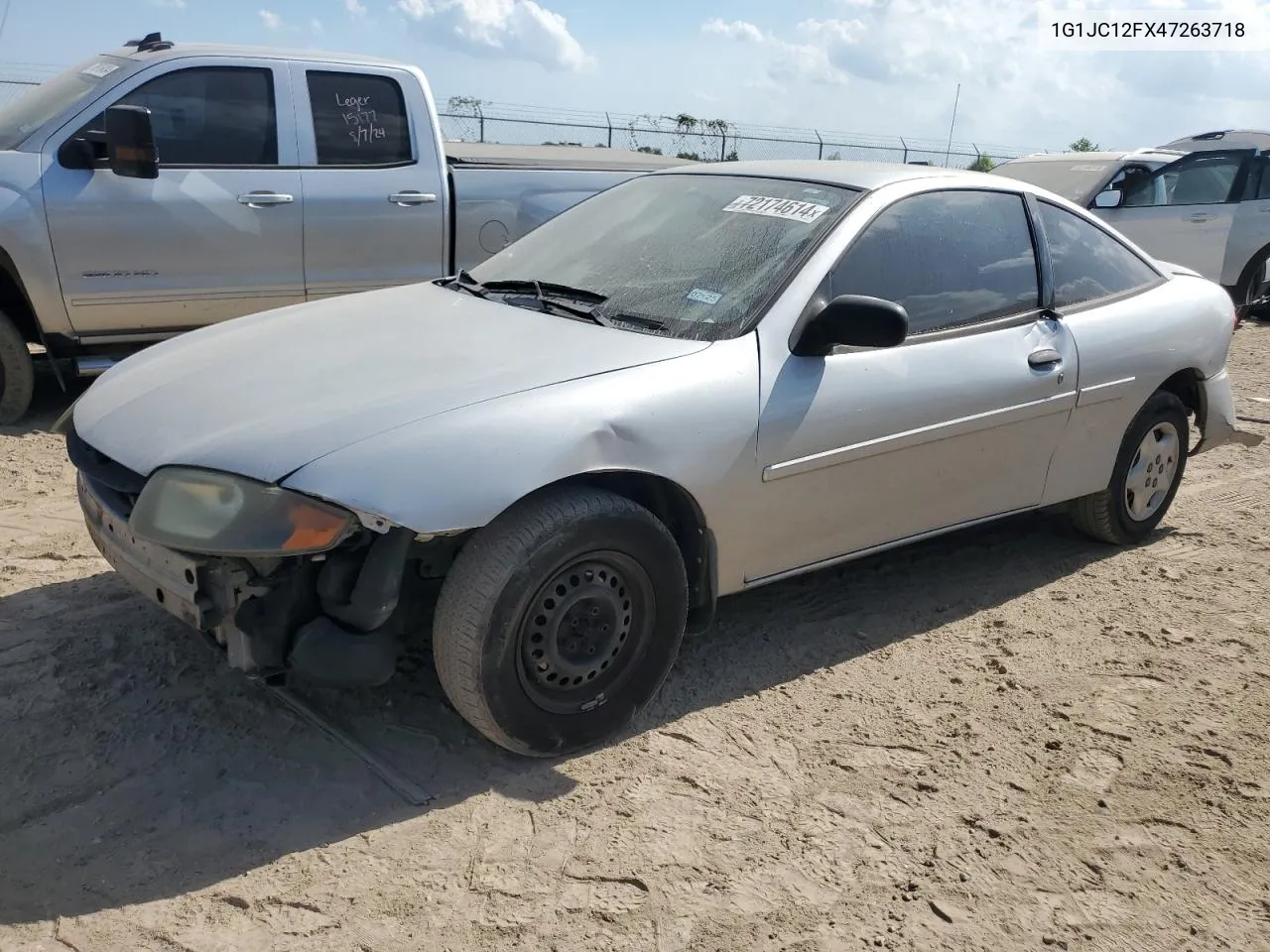 2004 Chevrolet Cavalier VIN: 1G1JC12FX47263718 Lot: 72174614