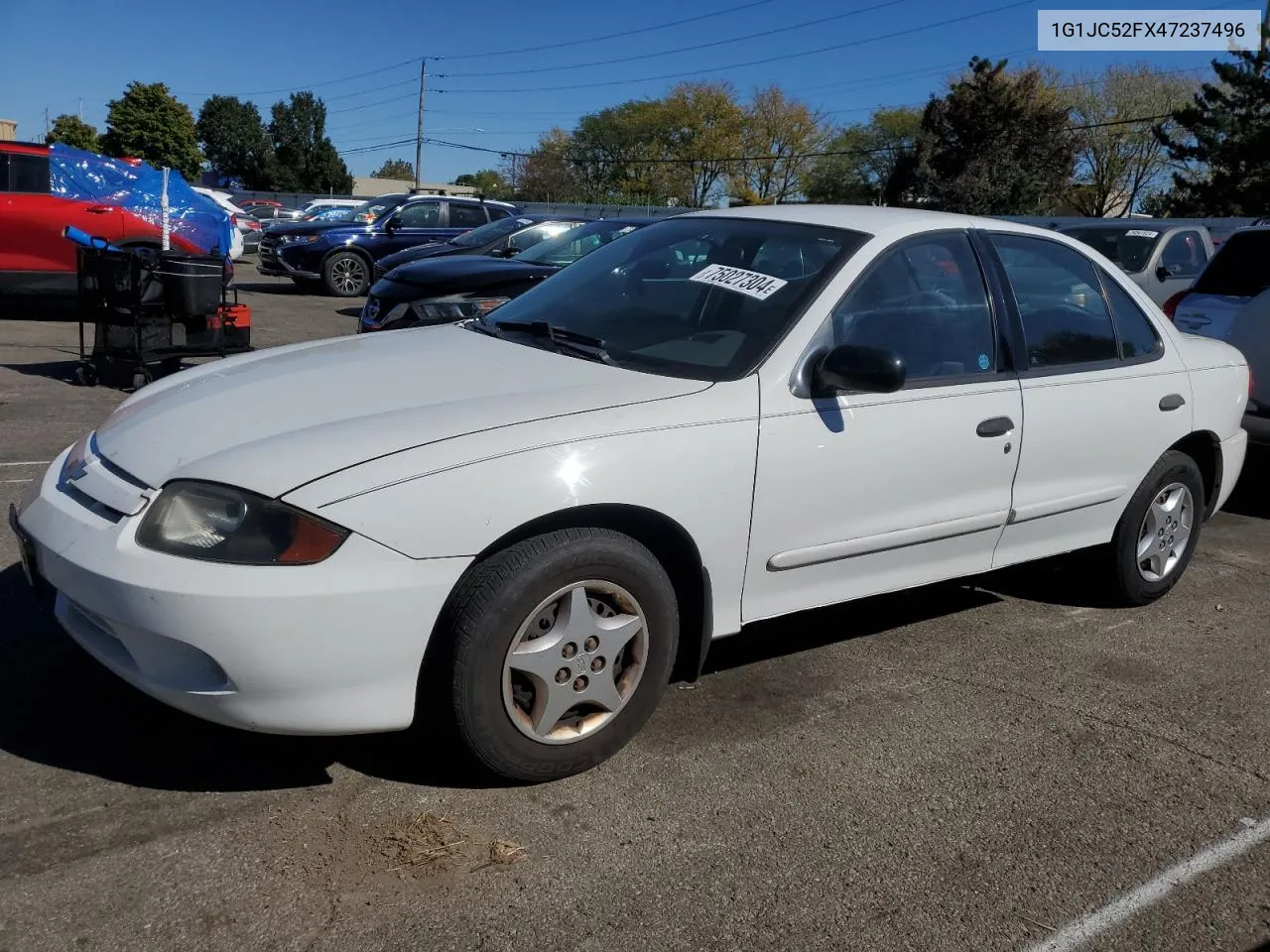 2004 Chevrolet Cavalier VIN: 1G1JC52FX47237496 Lot: 75027304