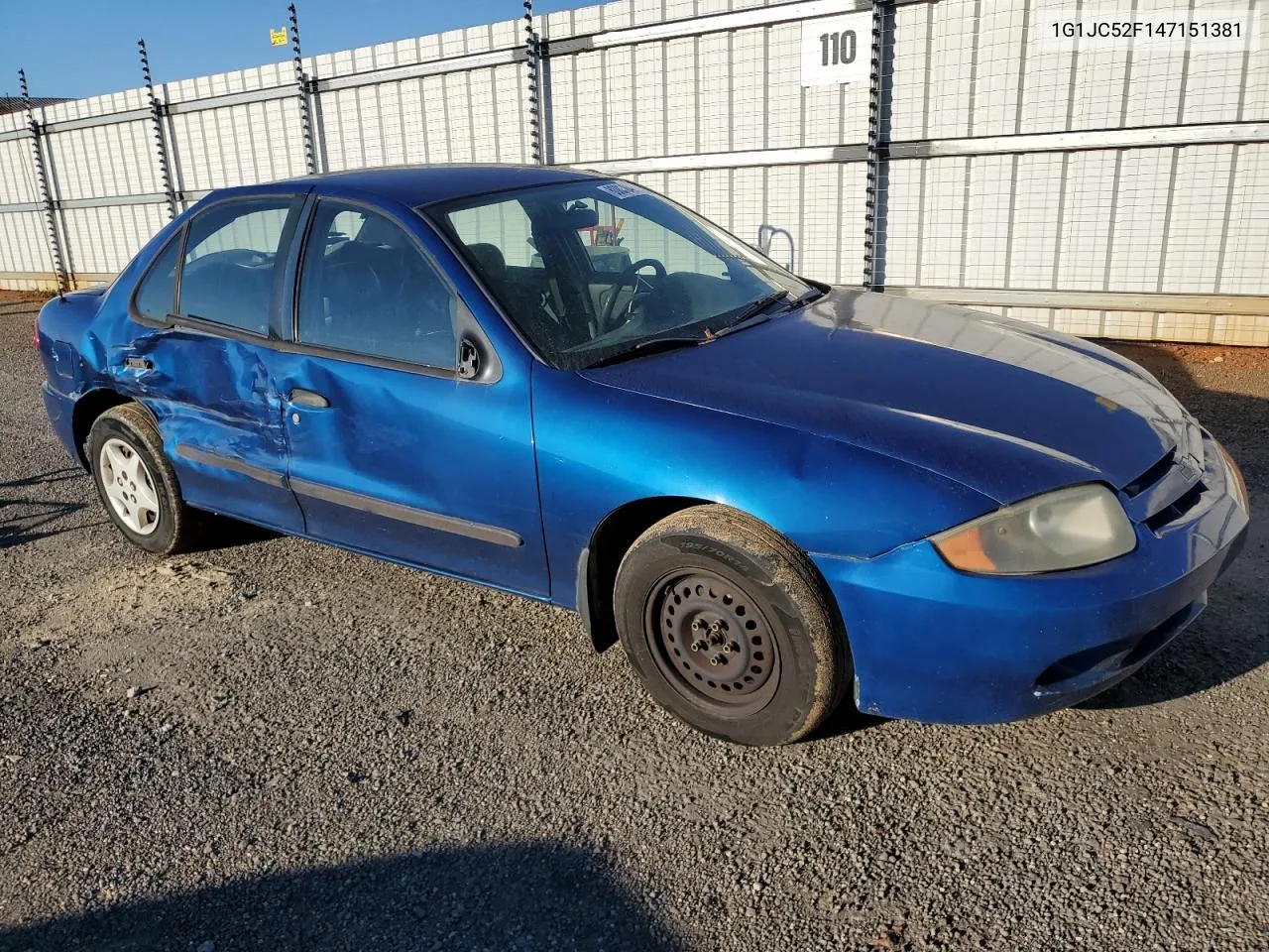 2004 Chevrolet Cavalier VIN: 1G1JC52F147151381 Lot: 80038484