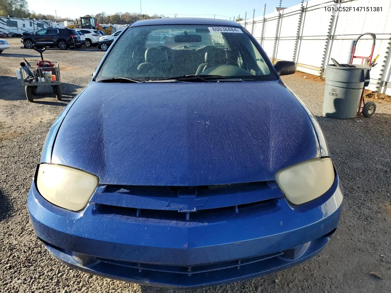 2004 Chevrolet Cavalier VIN: 1G1JC52F147151381 Lot: 80038484