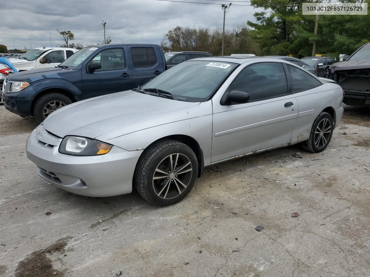 2005 Chevrolet Cavalier VIN: 1G1JC12F857126729 Lot: 75708514