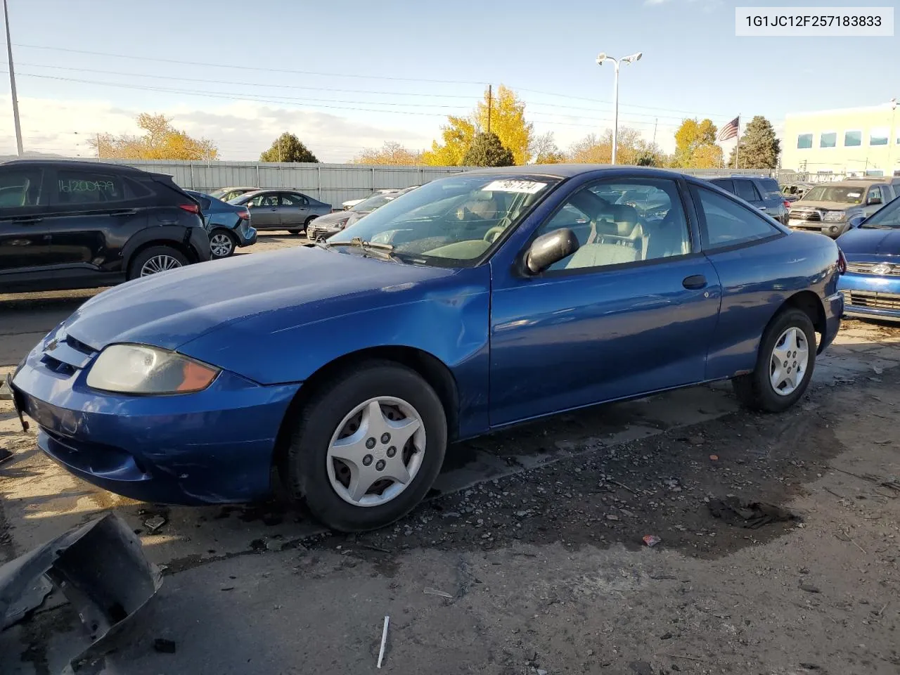 2005 Chevrolet Cavalier VIN: 1G1JC12F257183833 Lot: 77967124