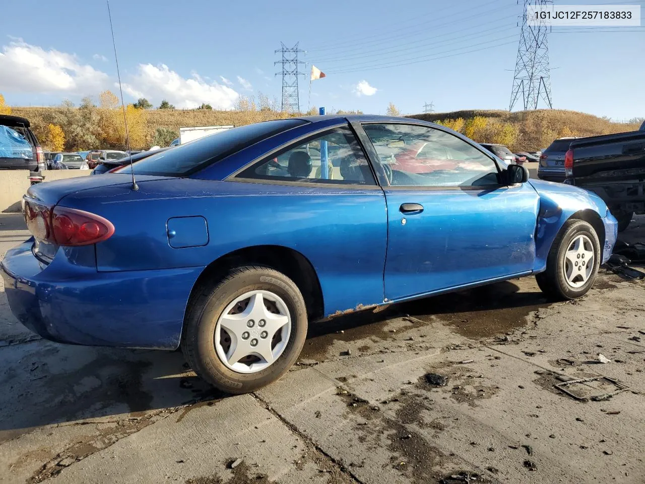 2005 Chevrolet Cavalier VIN: 1G1JC12F257183833 Lot: 77967124