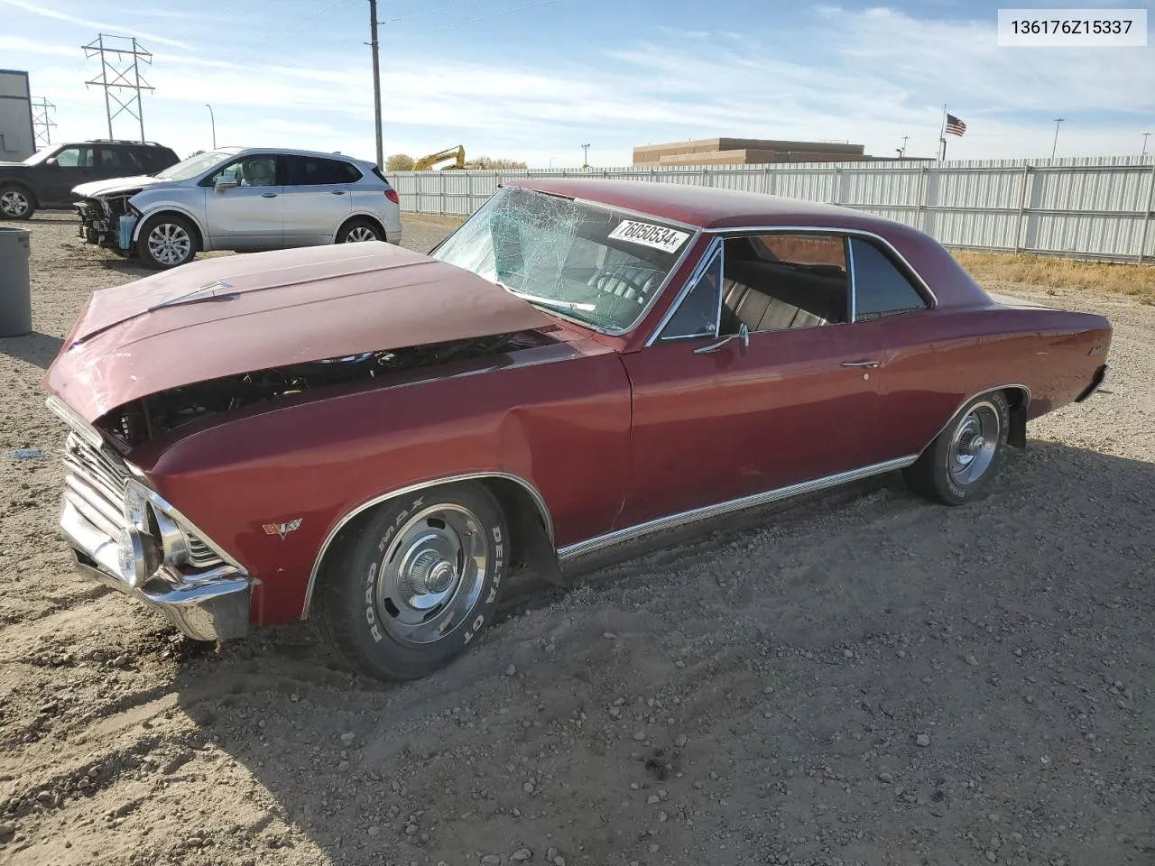 1966 Chevrolet Chevelle M VIN: 136176Z15337 Lot: 76050534