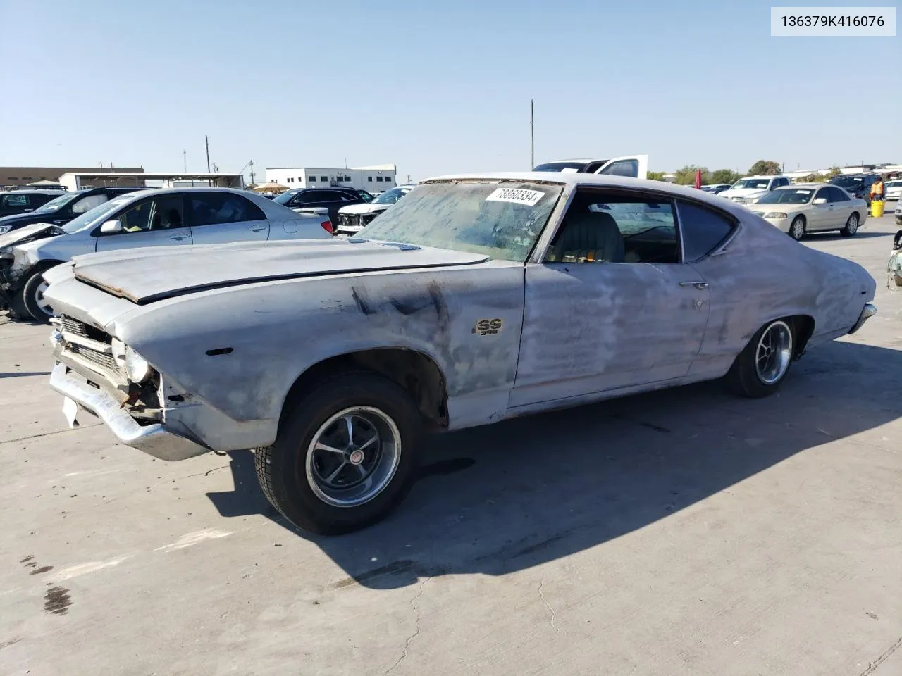 1969 Chevrolet Chevell Ss VIN: 136379K416076 Lot: 78860334