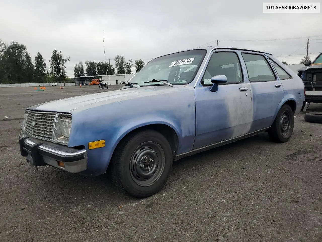 1981 Chevrolet Chevette VIN: 1G1AB6890BA208518 Lot: 72341674