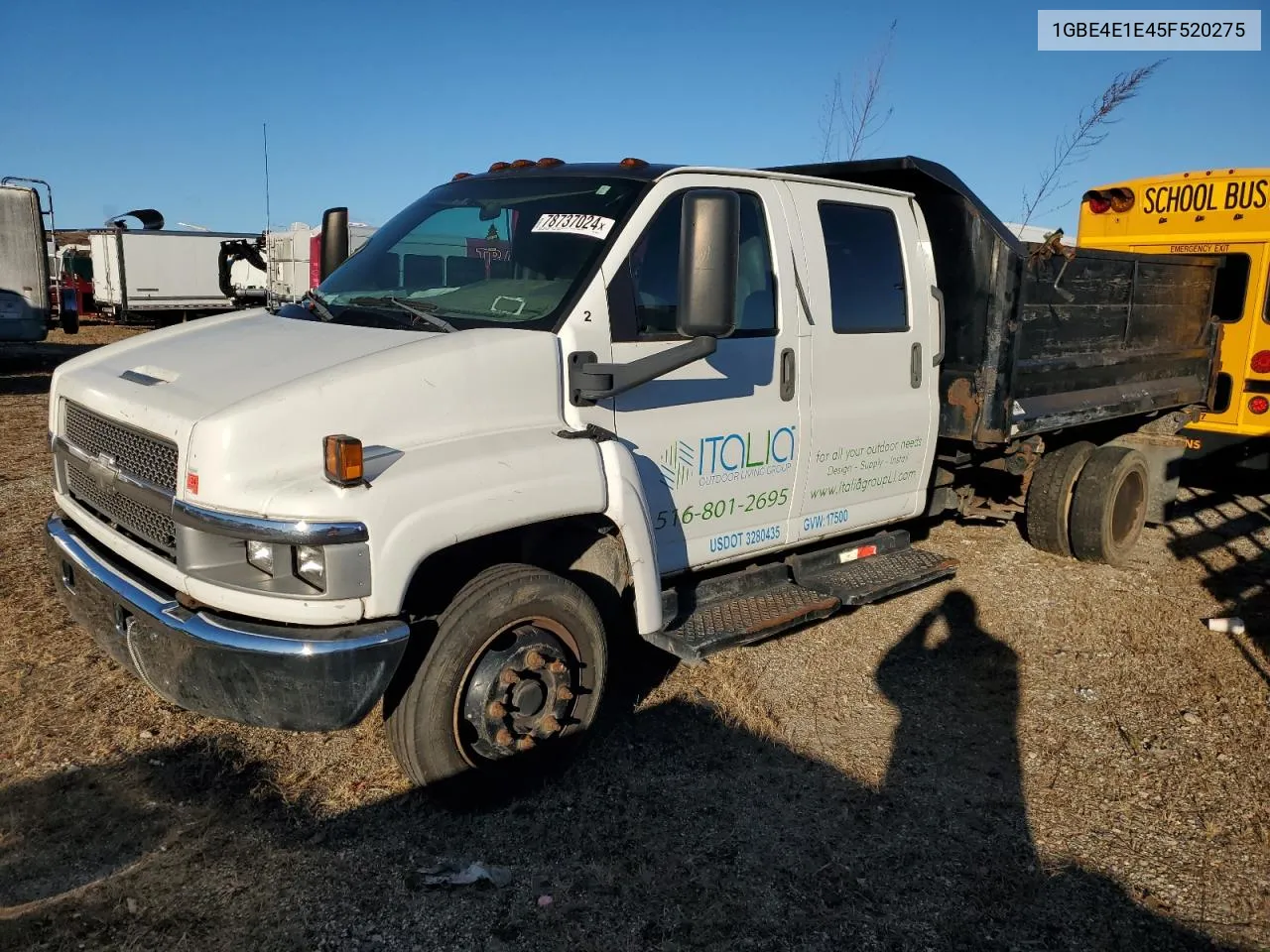 2005 Chevrolet C4500 C4E042 VIN: 1GBE4E1E45F520275 Lot: 78737024