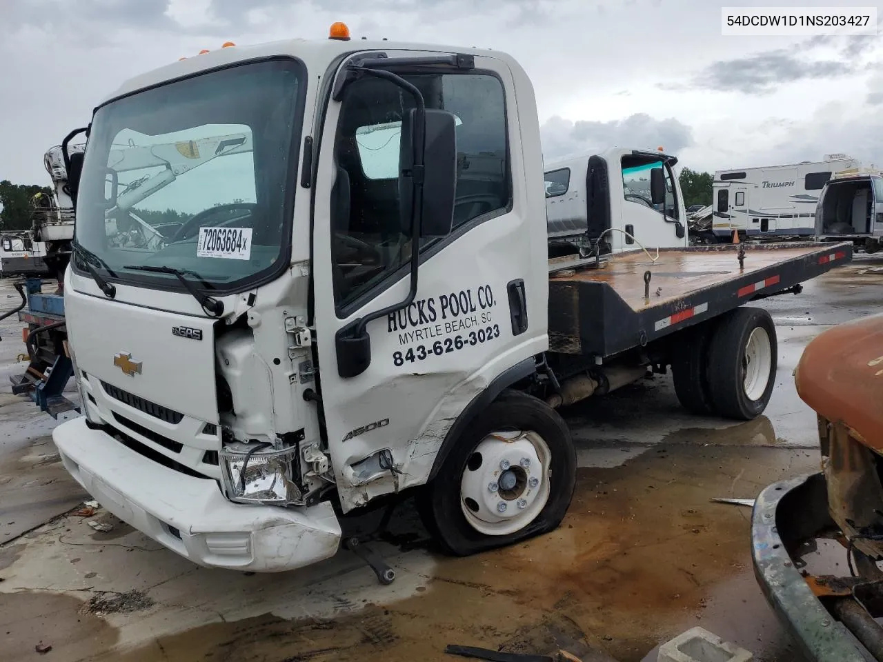 2022 Chevrolet 4500 VIN: 54DCDW1D1NS203427 Lot: 72063684