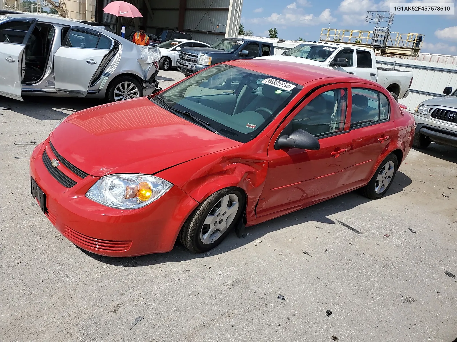 2005 Chevrolet Cobalt VIN: 1G1AK52F457578610 Lot: 59302254