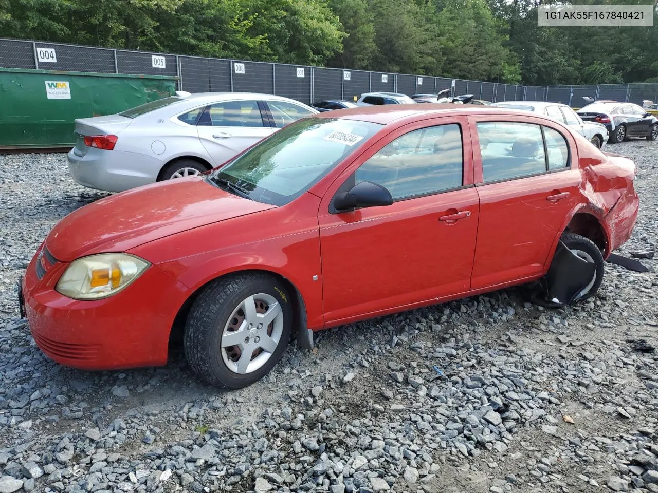 2006 Chevrolet Cobalt Ls VIN: 1G1AK55F167840421 Lot: 60705434