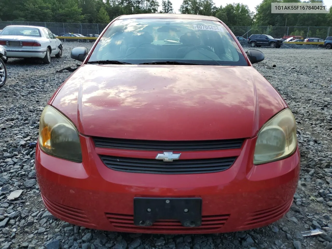 2006 Chevrolet Cobalt Ls VIN: 1G1AK55F167840421 Lot: 60705434