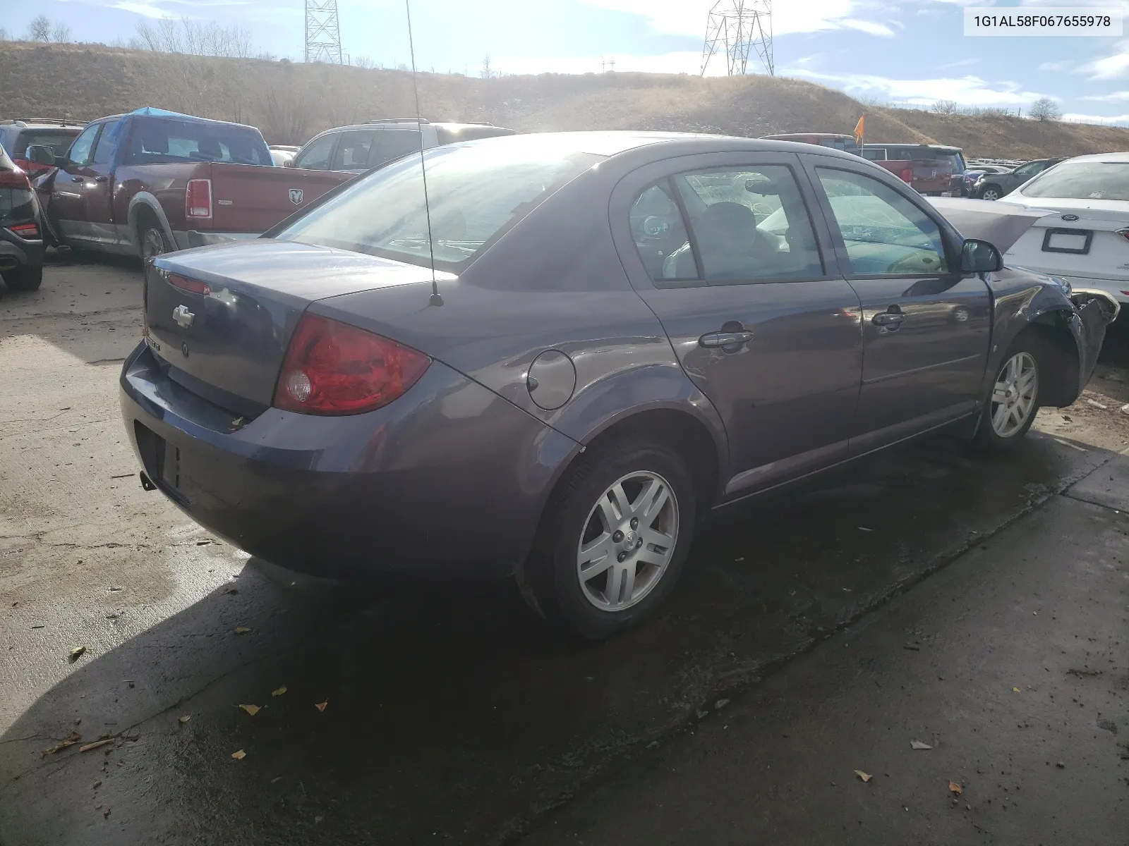 2006 Chevrolet Cobalt Lt VIN: 1G1AL58F067655978 Lot: 64986834