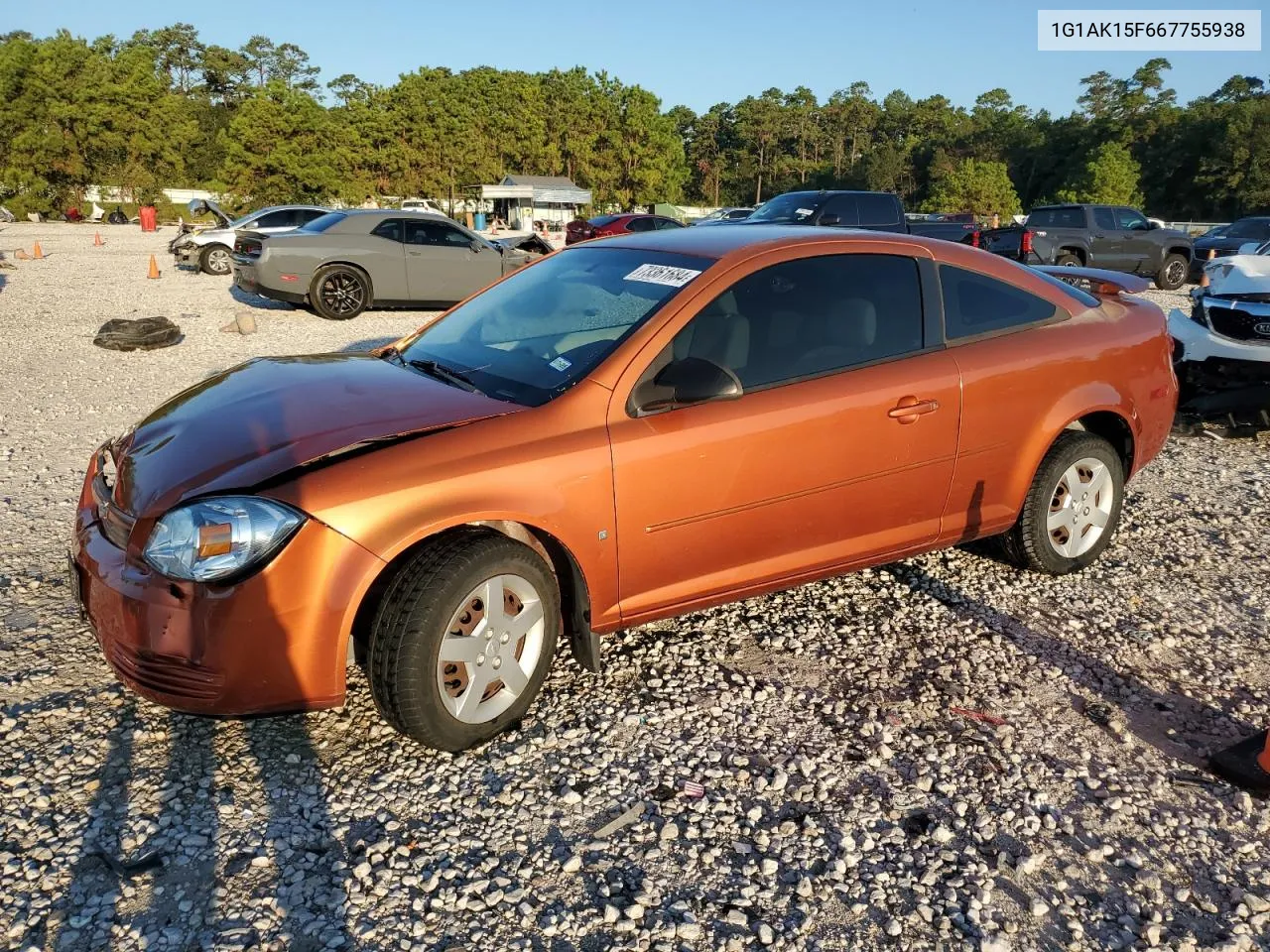 2006 Chevrolet Cobalt Ls VIN: 1G1AK15F667755938 Lot: 73361684