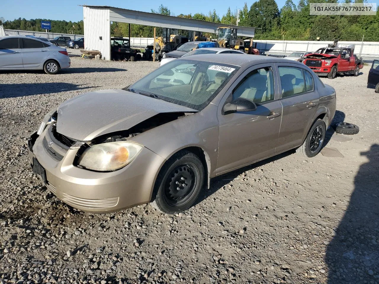 2006 Chevrolet Cobalt Ls VIN: 1G1AK55F767793217 Lot: 74779464