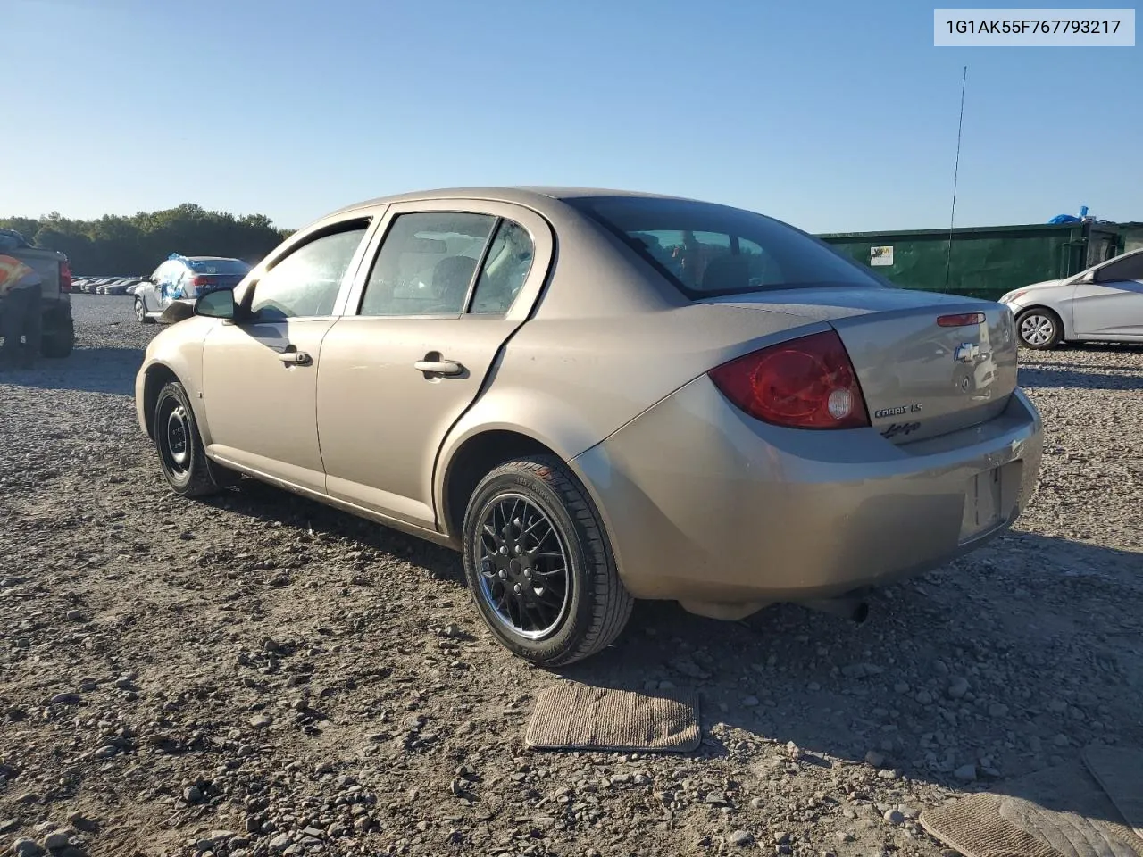 2006 Chevrolet Cobalt Ls VIN: 1G1AK55F767793217 Lot: 74779464