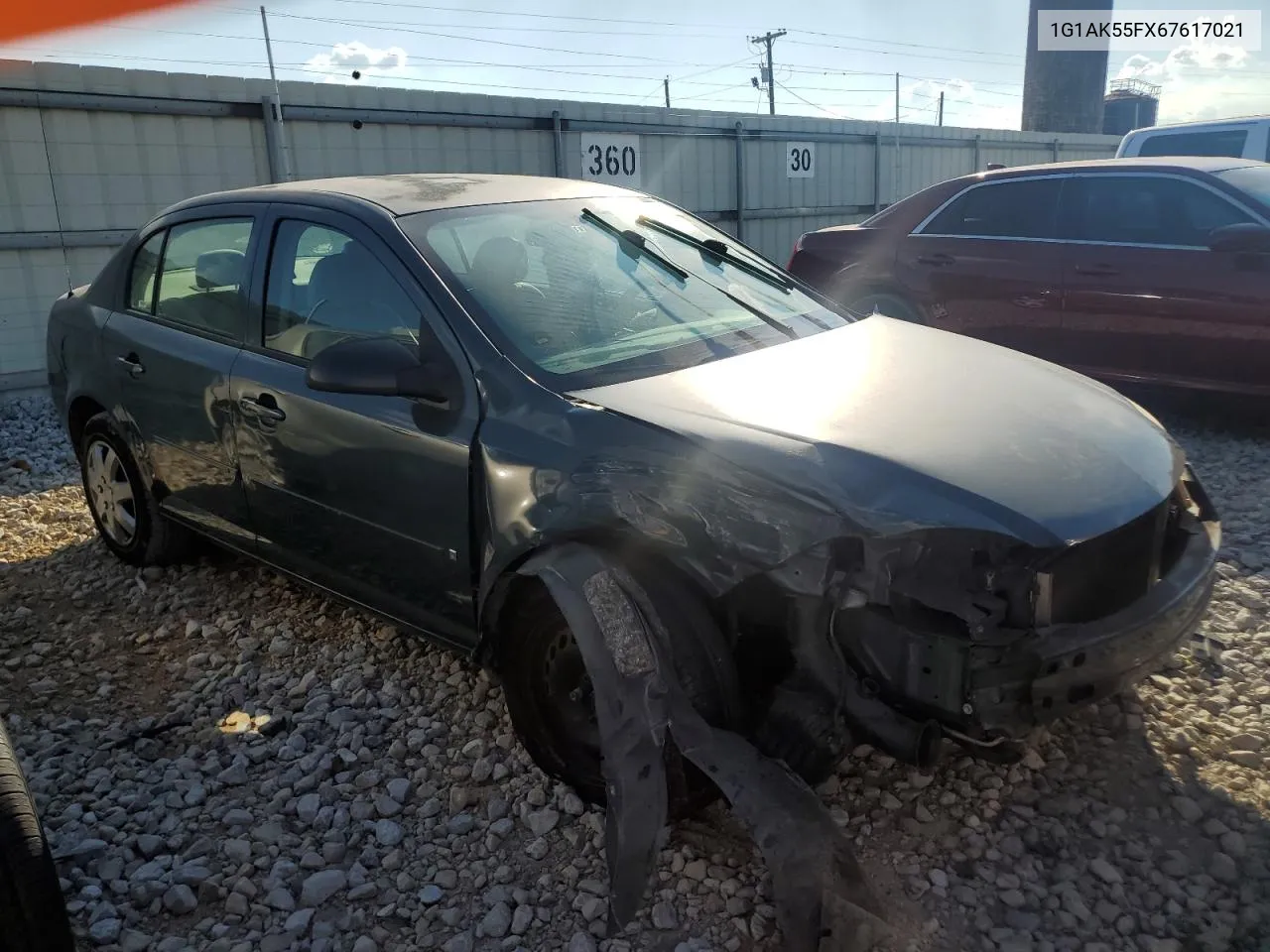 2006 Chevrolet Cobalt Ls VIN: 1G1AK55FX67617021 Lot: 75120984