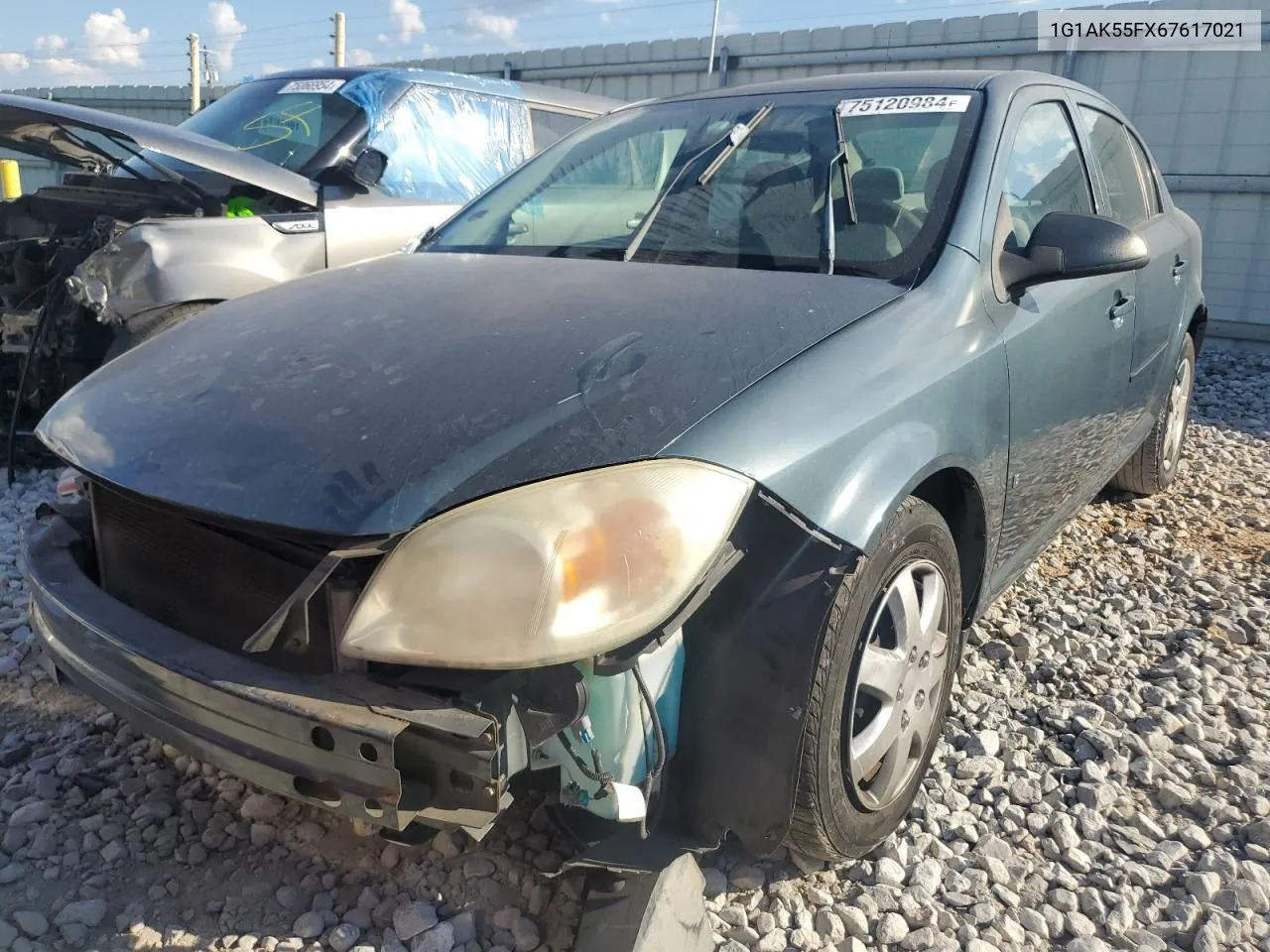 2006 Chevrolet Cobalt Ls VIN: 1G1AK55FX67617021 Lot: 75120984