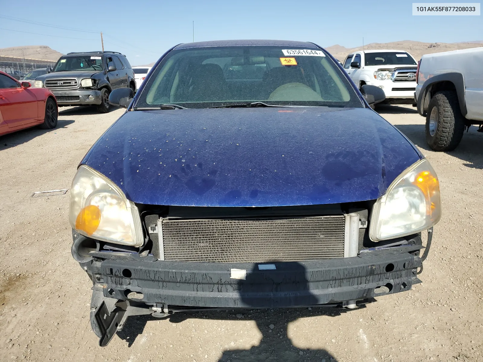 2007 Chevrolet Cobalt Ls VIN: 1G1AK55F877208033 Lot: 63561644