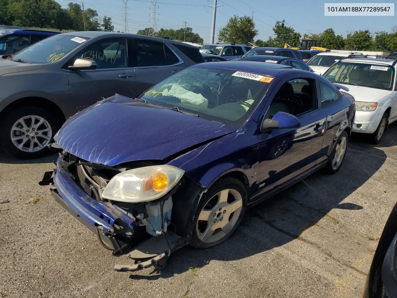 2007 Chevrolet Cobalt Ss VIN: 1G1AM18BX77289547 Lot: 66009994