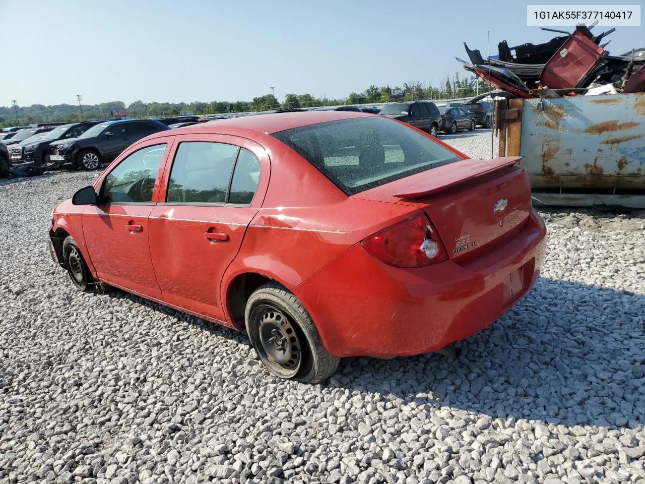 1G1AK55F377140417 2007 Chevrolet Cobalt Ls