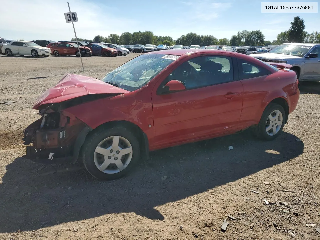 2007 Chevrolet Cobalt Lt VIN: 1G1AL15F577376881 Lot: 69755274