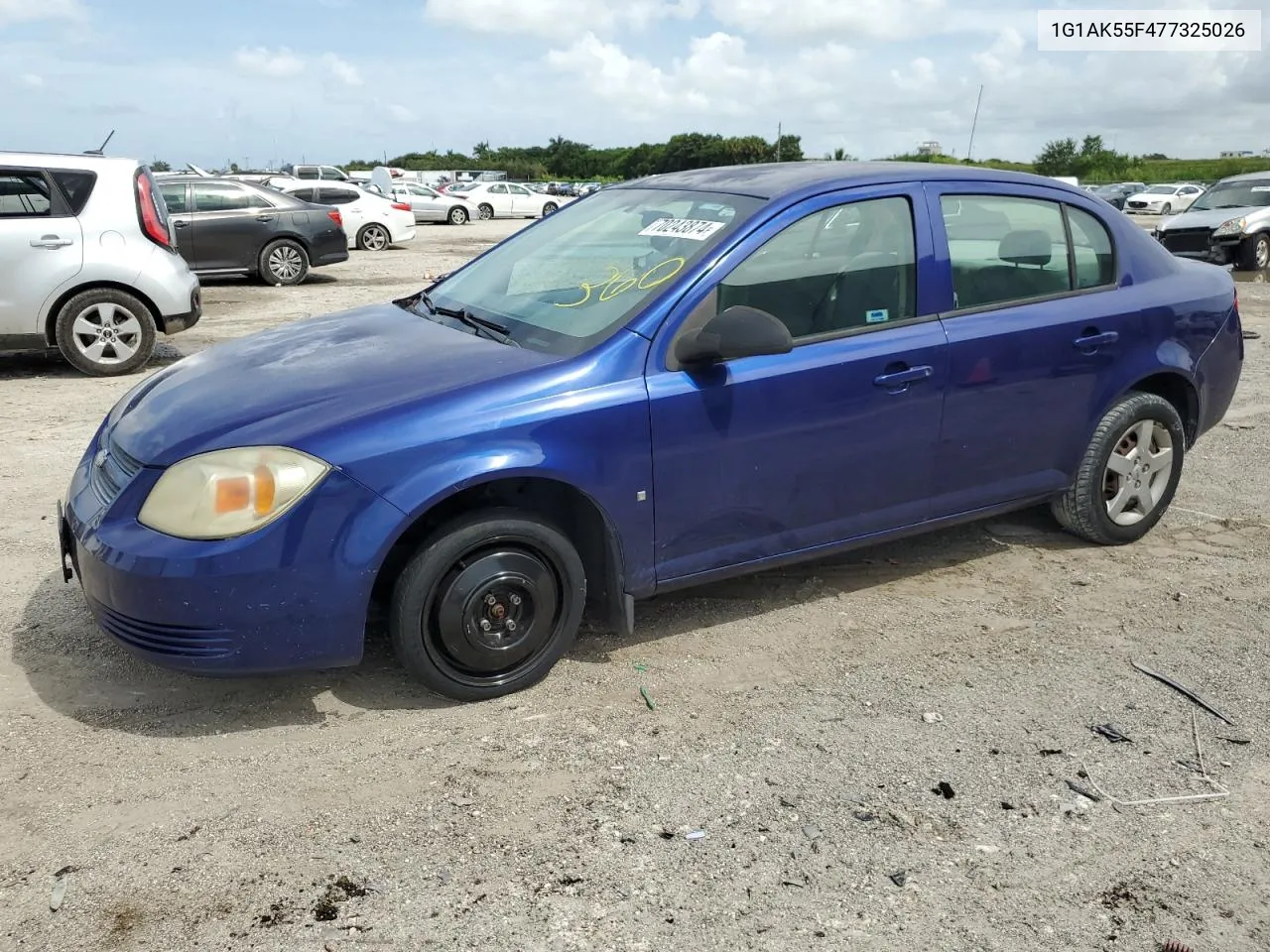 2007 Chevrolet Cobalt Ls VIN: 1G1AK55F477325026 Lot: 70243874