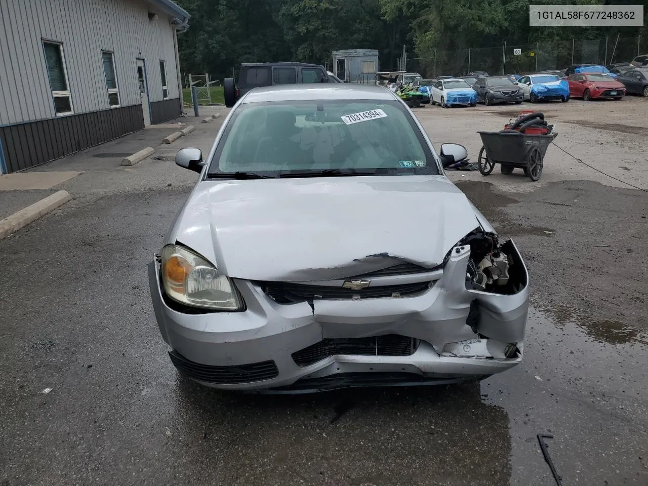 2007 Chevrolet Cobalt Lt VIN: 1G1AL58F677248362 Lot: 70314394