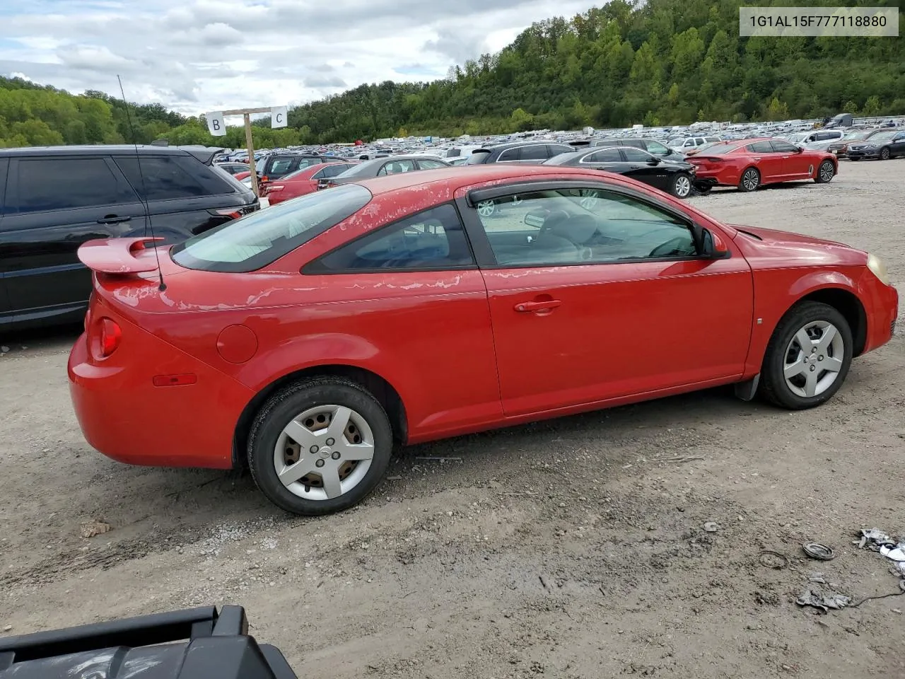 2007 Chevrolet Cobalt Lt VIN: 1G1AL15F777118880 Lot: 72612114