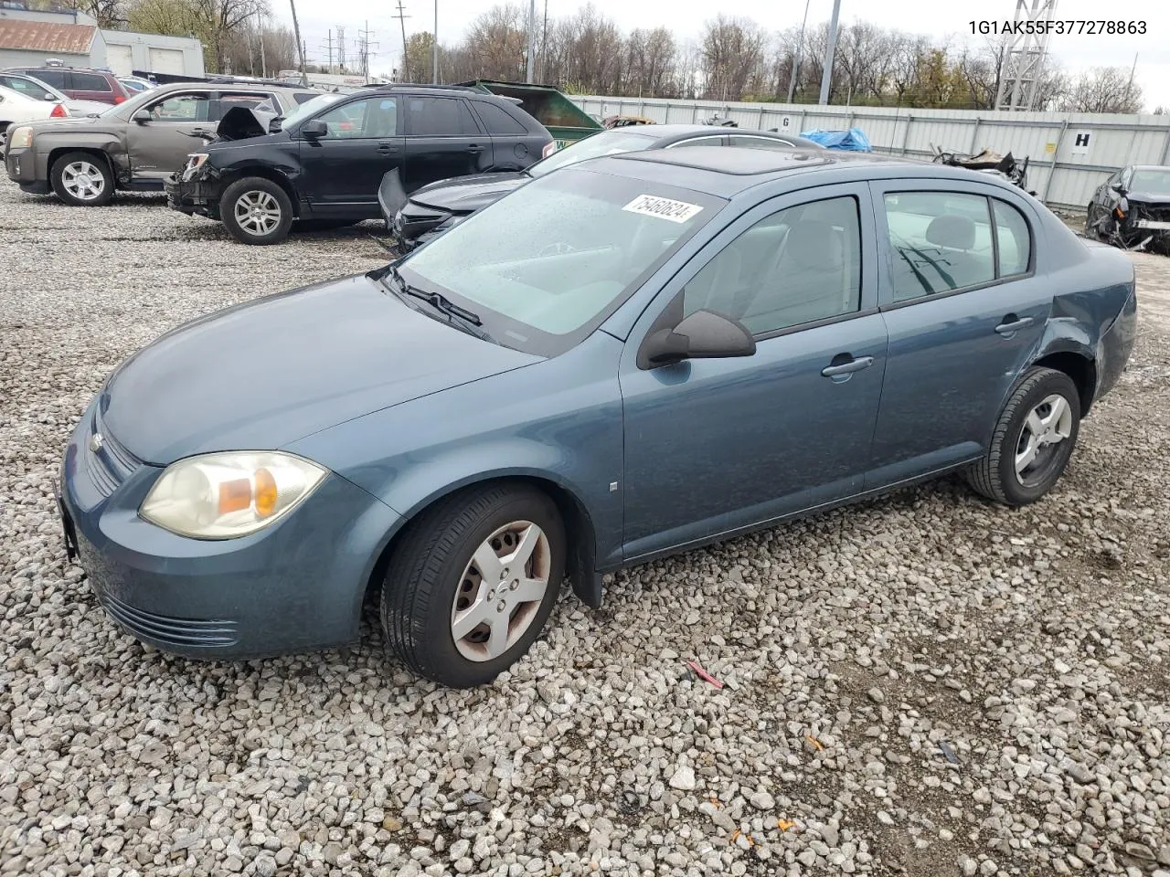 2007 Chevrolet Cobalt Ls VIN: 1G1AK55F377278863 Lot: 75460624