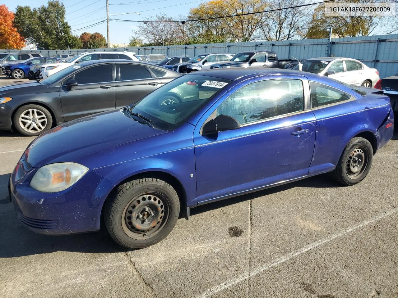 2007 Chevrolet Cobalt Ls VIN: 1G1AK18F677206009 Lot: 75807914