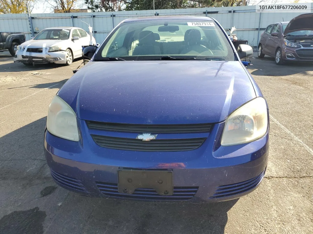 2007 Chevrolet Cobalt Ls VIN: 1G1AK18F677206009 Lot: 75807914