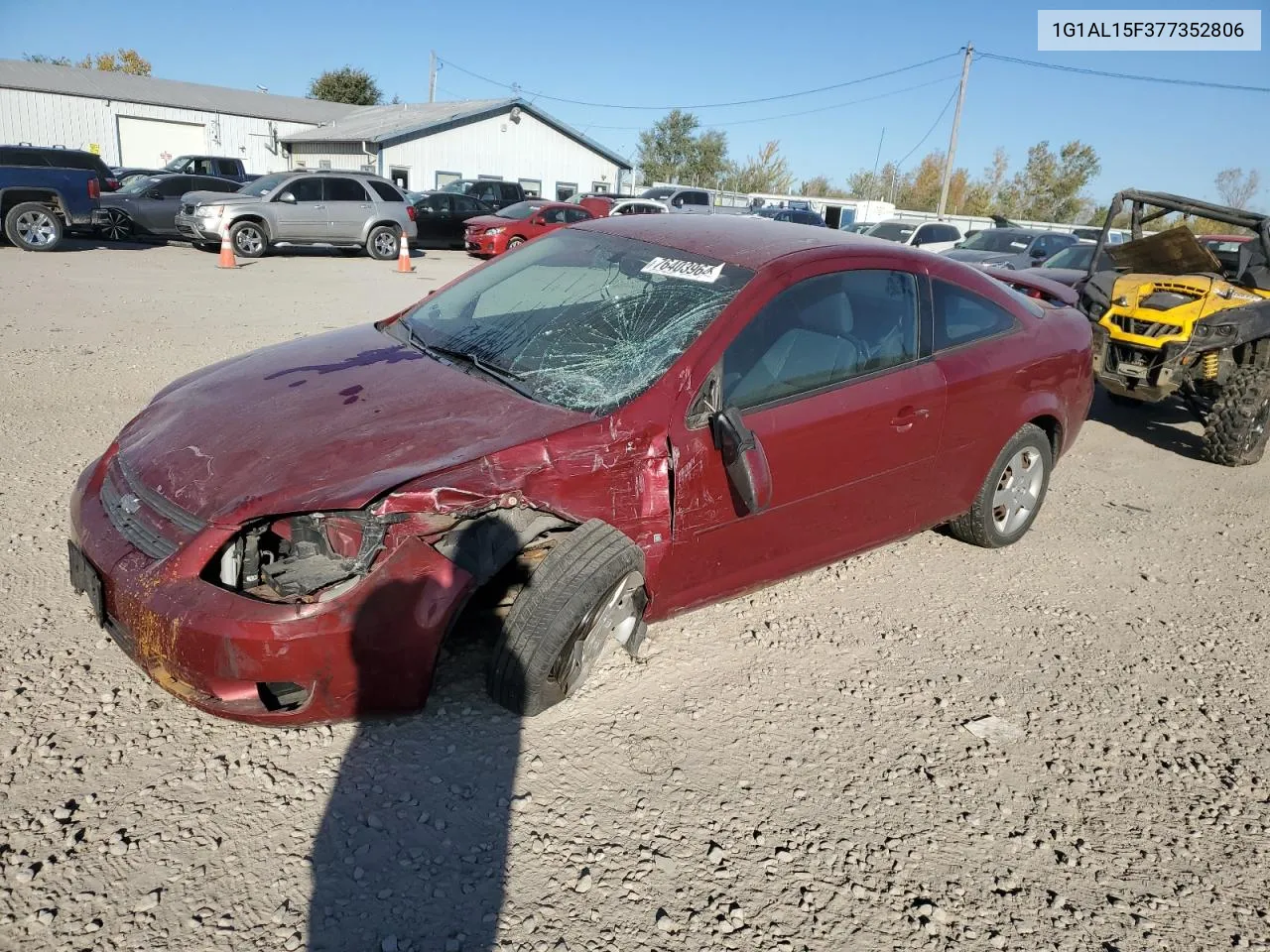 2007 Chevrolet Cobalt Lt VIN: 1G1AL15F377352806 Lot: 76403964