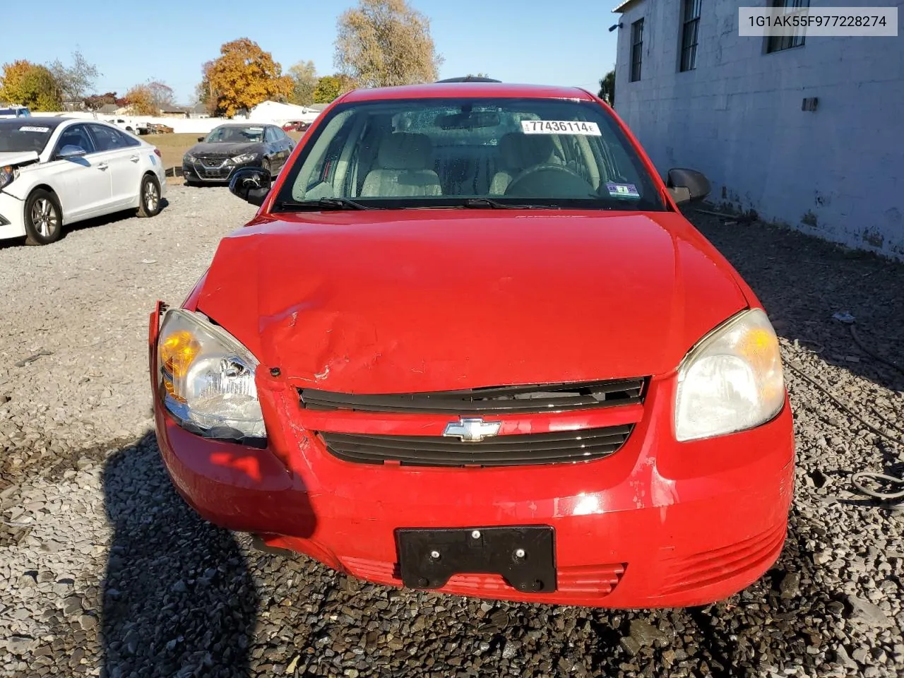 2007 Chevrolet Cobalt Ls VIN: 1G1AK55F977228274 Lot: 77436114