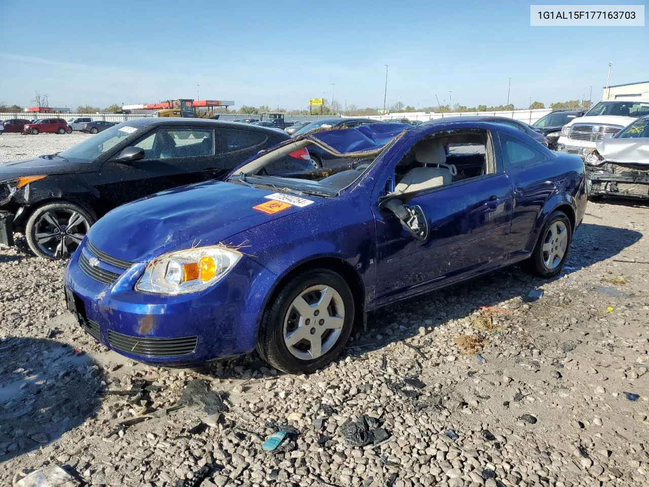 2007 Chevrolet Cobalt Lt VIN: 1G1AL15F177163703 Lot: 77894254