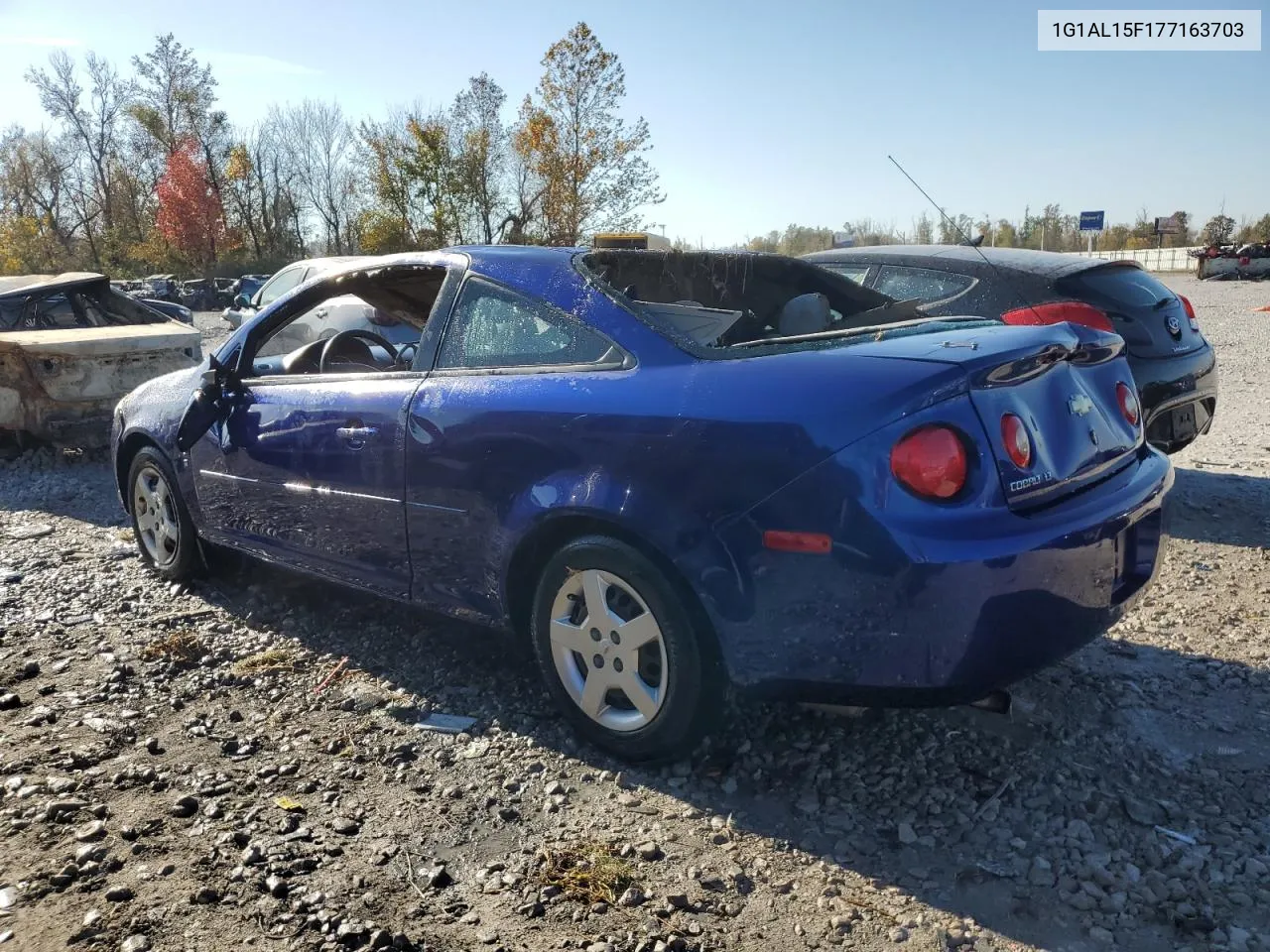 2007 Chevrolet Cobalt Lt VIN: 1G1AL15F177163703 Lot: 77894254