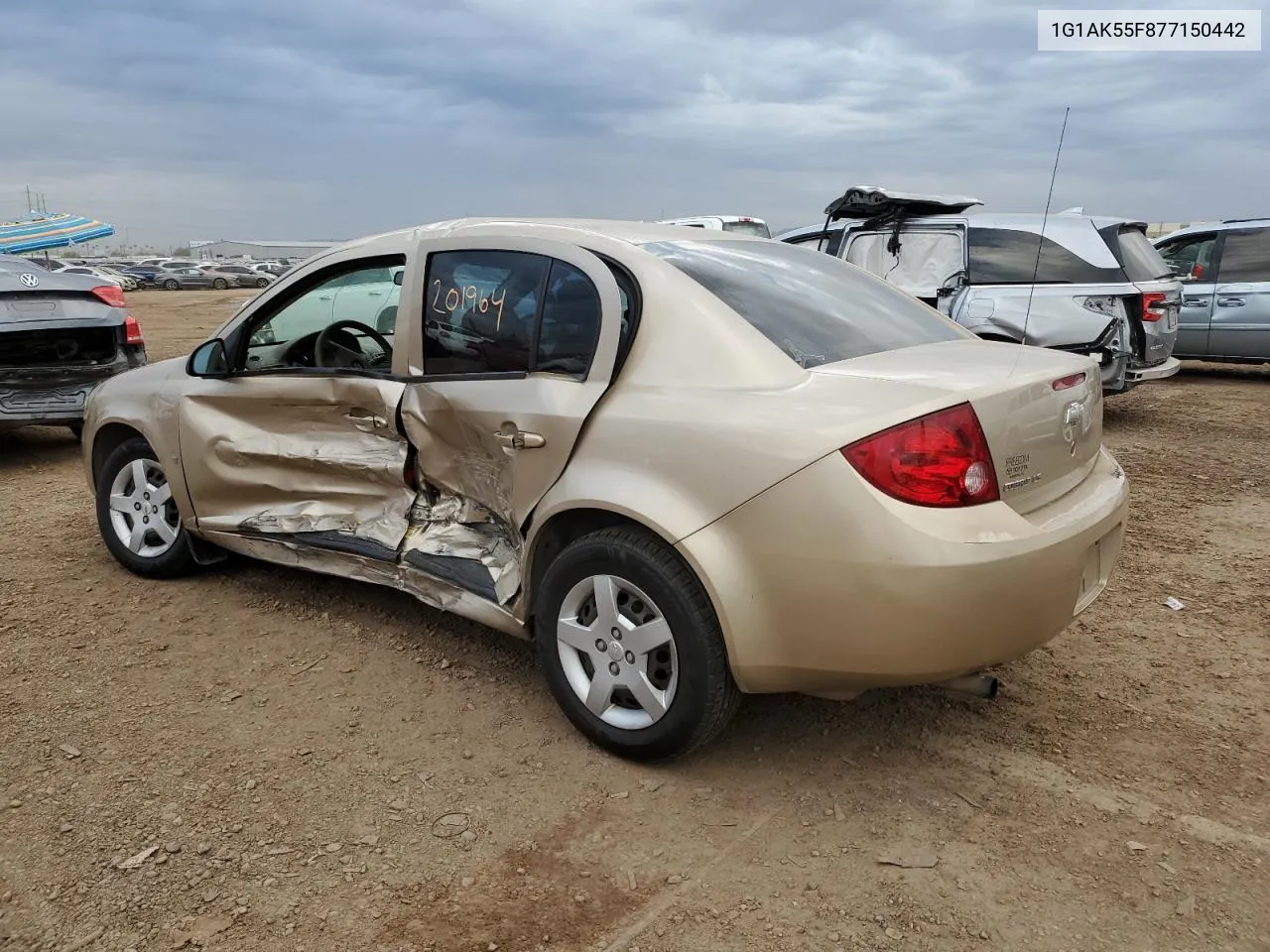 1G1AK55F877150442 2007 Chevrolet Cobalt Ls