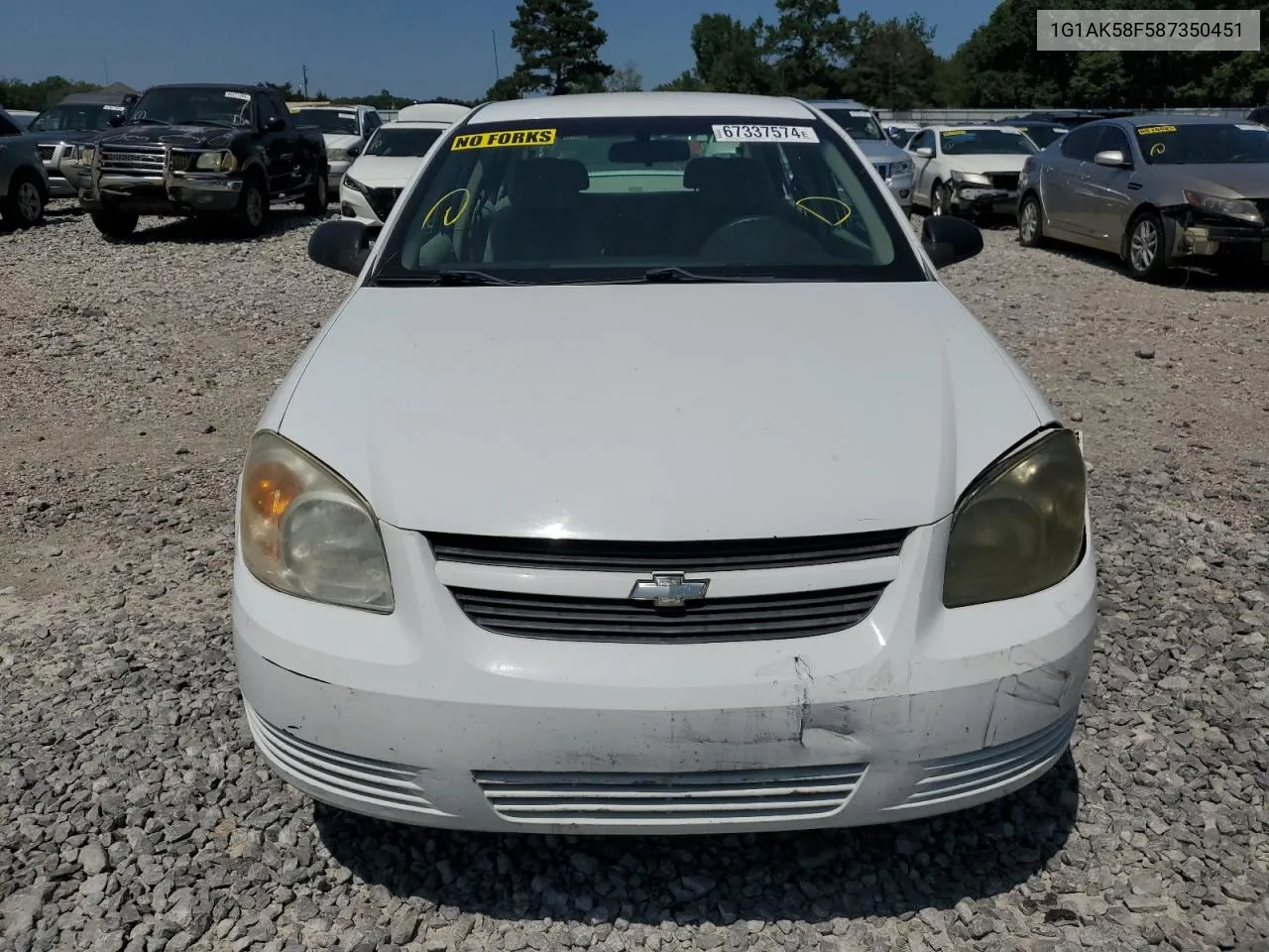 2008 Chevrolet Cobalt Ls VIN: 1G1AK58F587350451 Lot: 67337574