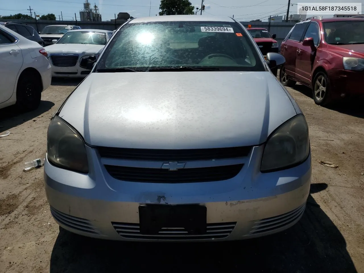 2008 Chevrolet Cobalt Lt VIN: 1G1AL58F187345518 Lot: 71293174