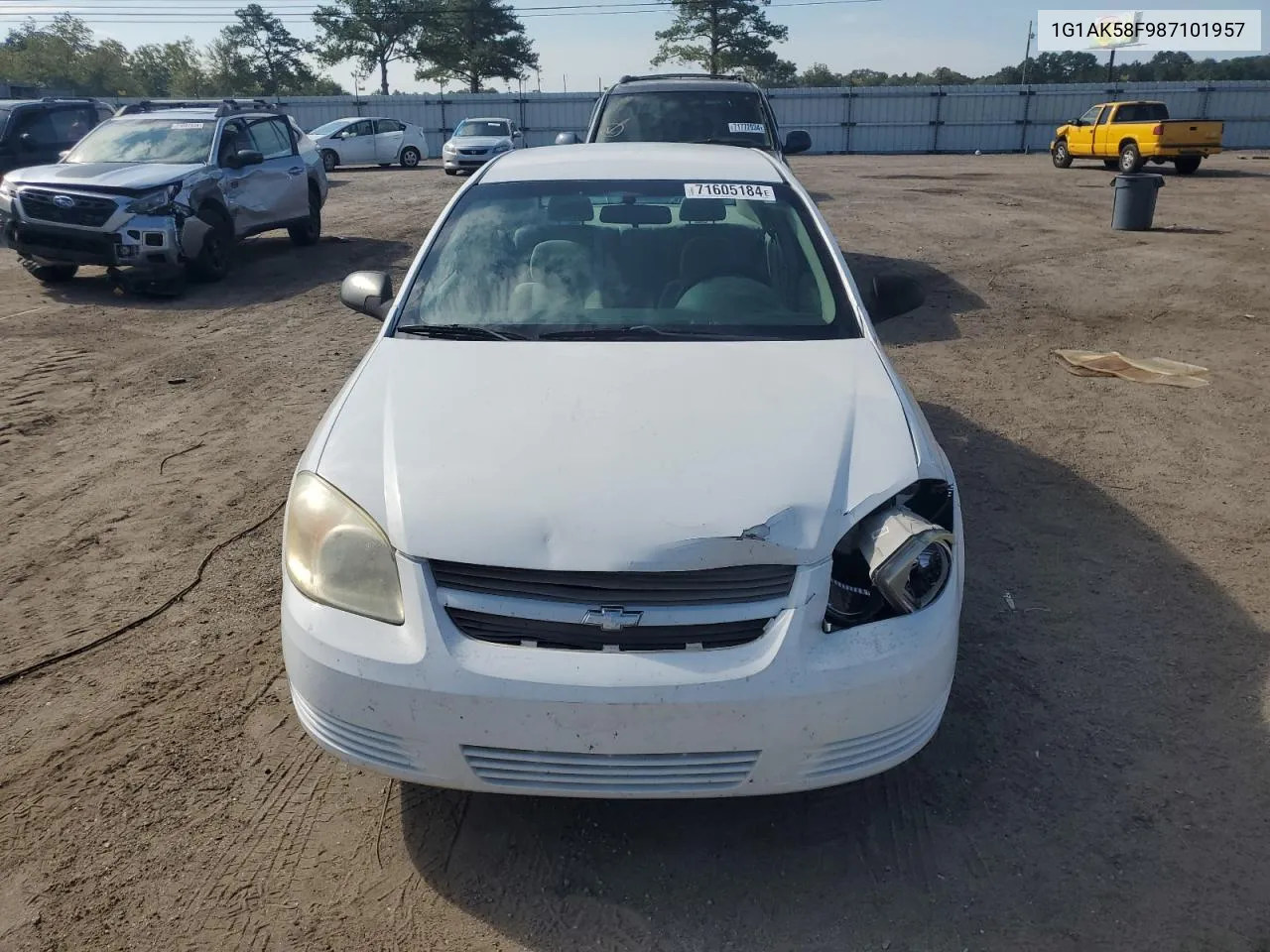 2008 Chevrolet Cobalt Ls VIN: 1G1AK58F987101957 Lot: 71605184