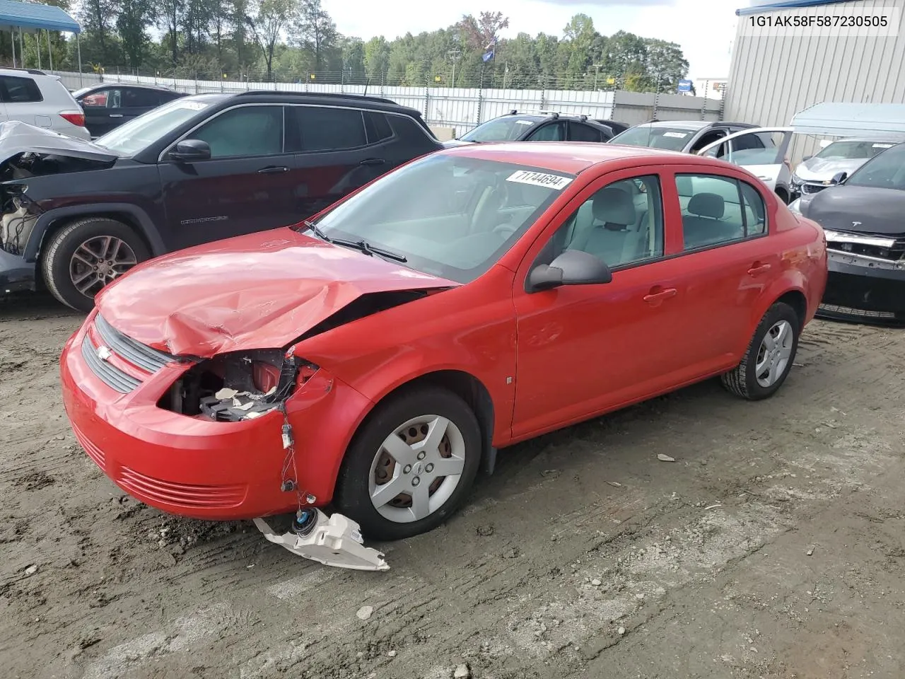 2008 Chevrolet Cobalt Ls VIN: 1G1AK58F587230505 Lot: 71744694