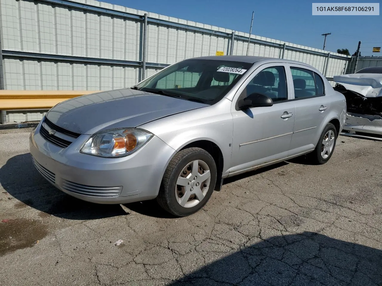 2008 Chevrolet Cobalt Ls VIN: 1G1AK58F687106291 Lot: 72028264