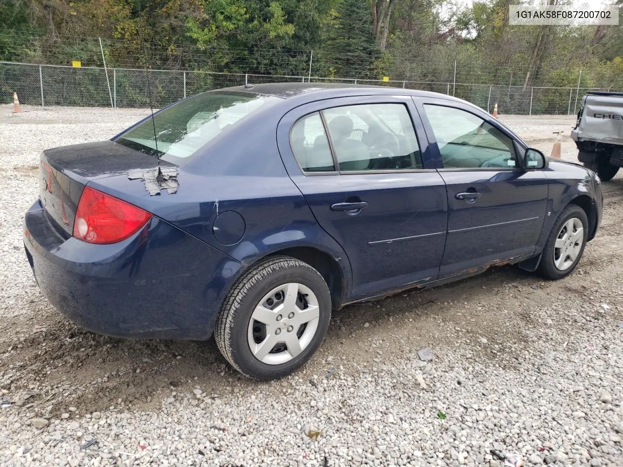 2008 Chevrolet Cobalt Ls VIN: 1G1AK58F087200702 Lot: 73568344