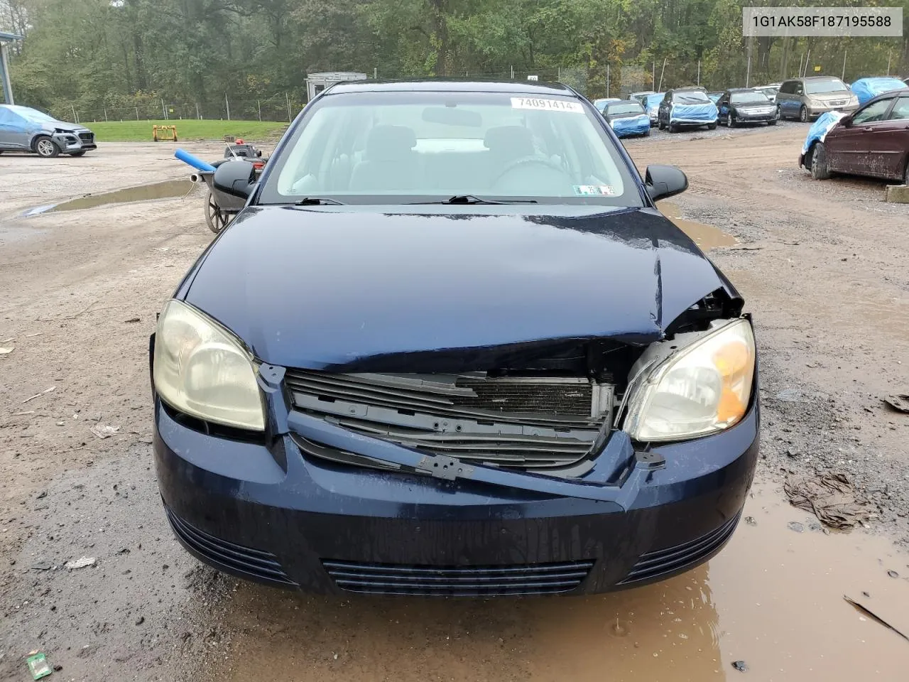 2008 Chevrolet Cobalt Ls VIN: 1G1AK58F187195588 Lot: 74091414