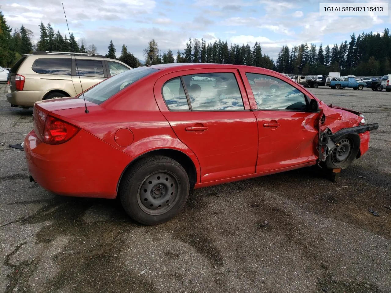 2008 Chevrolet Cobalt Lt VIN: 1G1AL58FX87115413 Lot: 74878924