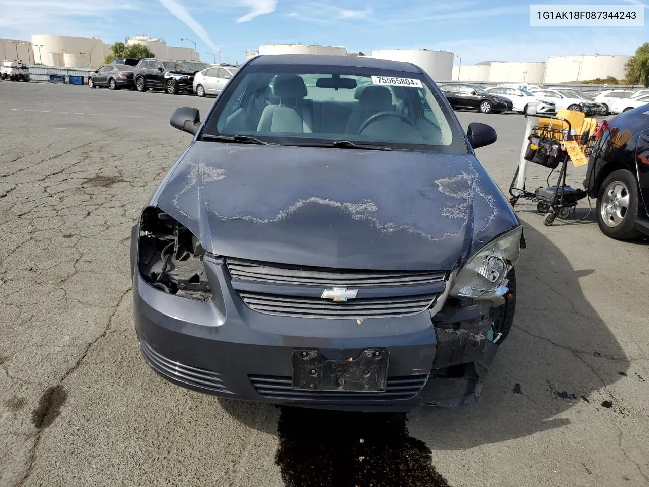 2008 Chevrolet Cobalt Ls VIN: 1G1AK18F087344243 Lot: 75565804