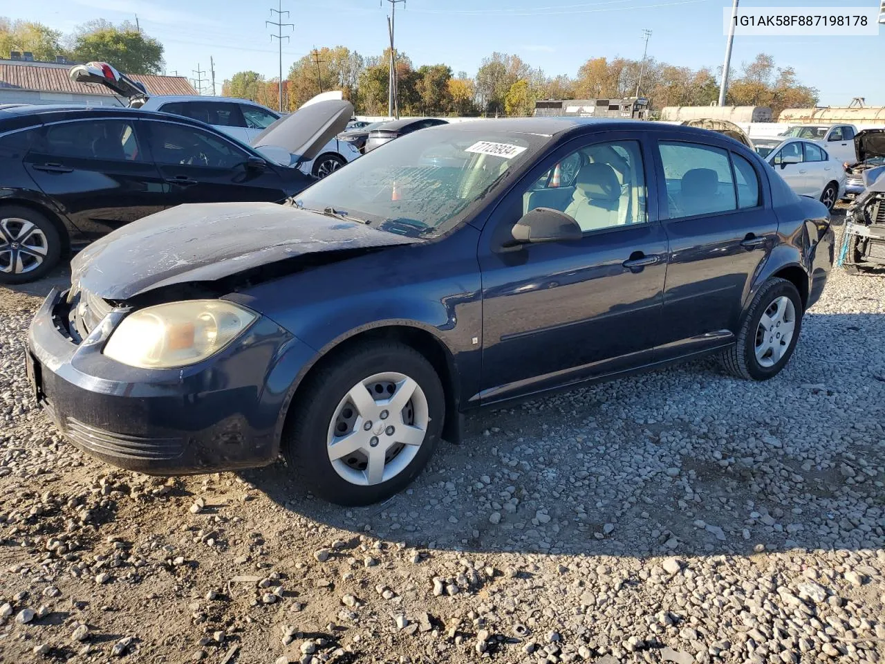 2008 Chevrolet Cobalt Ls VIN: 1G1AK58F887198178 Lot: 77126934