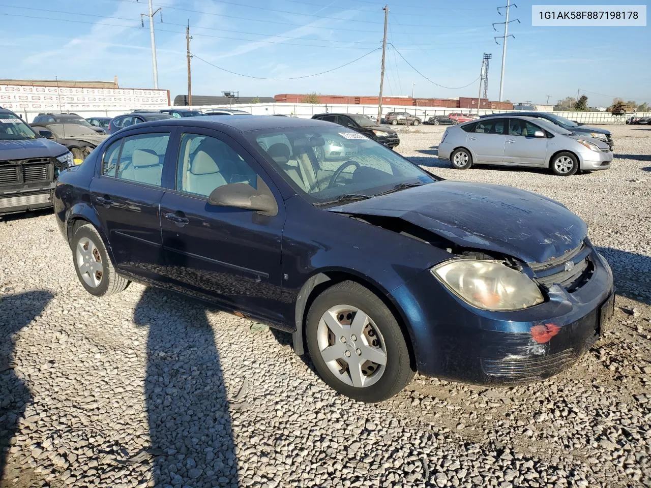 2008 Chevrolet Cobalt Ls VIN: 1G1AK58F887198178 Lot: 77126934