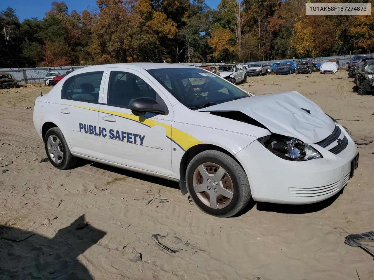 2008 Chevrolet Cobalt Ls VIN: 1G1AK58F187274873 Lot: 77168964