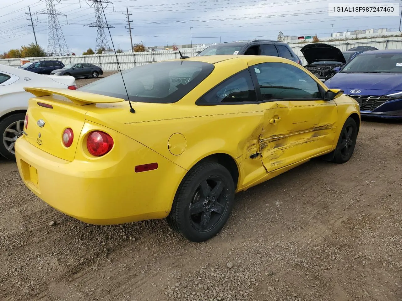 2008 Chevrolet Cobalt Lt VIN: 1G1AL18F987247460 Lot: 77226094